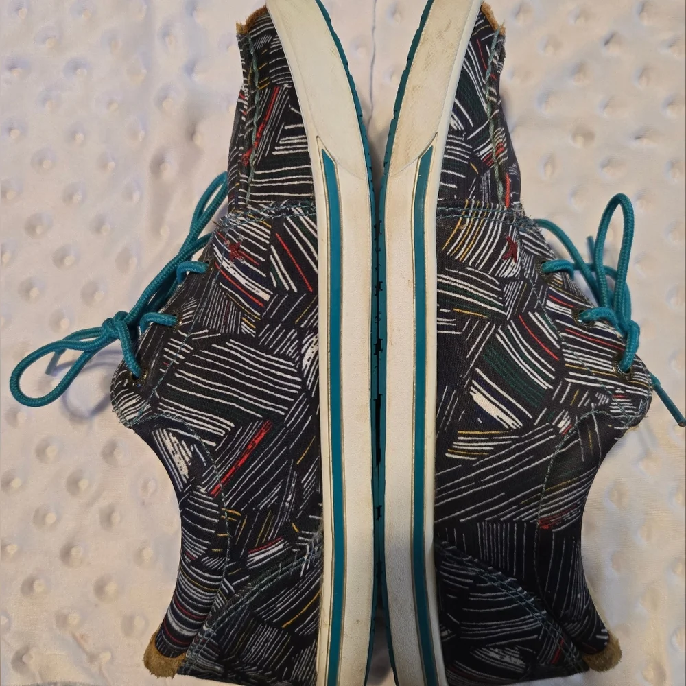 Twisted X Boat Shoes Womens Size 6.5 Multicolor‎ Fabric Casual Walking